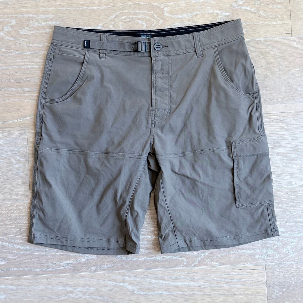 Prana Men's Stretch Zion Shorts Brown 34x10 NEW